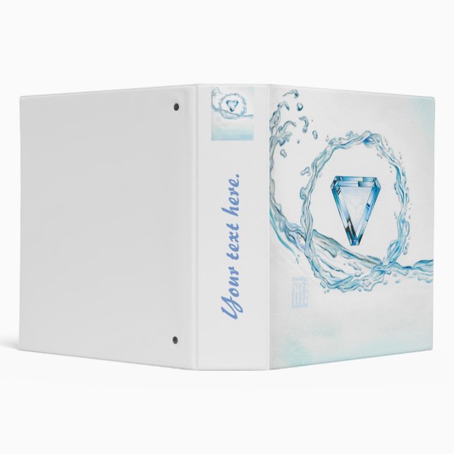 Aquamarine Core 3 Ring Binder (Background)