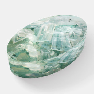 Aquamarine Crystal Gemstone March Birthstone Gem Paperweight
