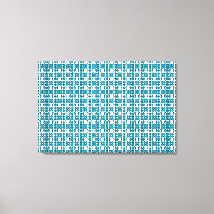 Aquamarine Gemstone Art Sky Blue Canvas Print