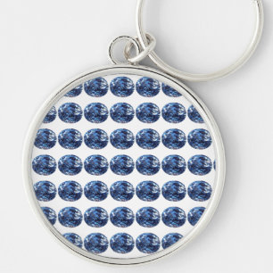 Aquamarine Gemstone, Sky Blue Keychain