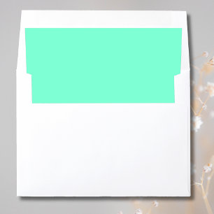 Aquamarine glow for dreamy celebrations envelope liner