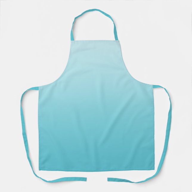 Aquamarine Gradient Apron (Front)