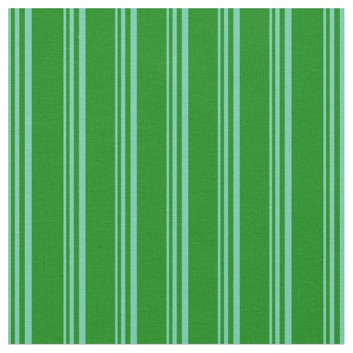 Aquamarine & Green Striped/Lined Pattern Fabric
