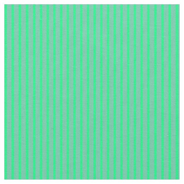 Aquamarine & Green Stripes/Lines Pattern Fabric (Close Up)
