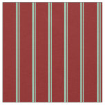 [ Thumbnail: Aquamarine & Maroon Stripes Fabric ]