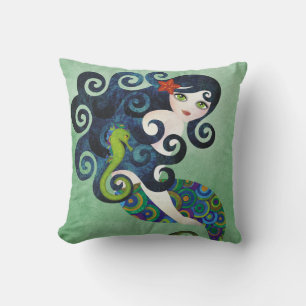 Aquamarine Mermaid American MoJo Pillow