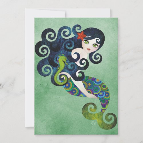 Aquamarine Mermaid Invitation