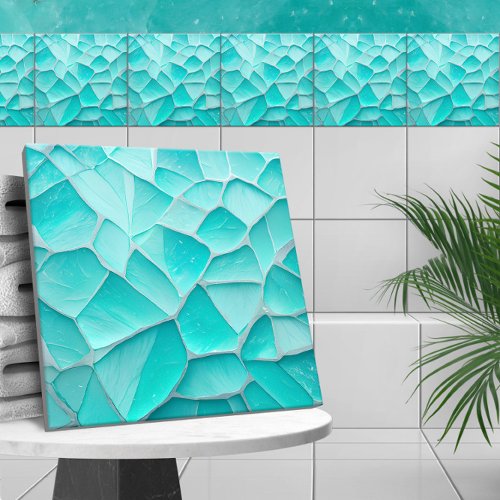 Aquamarine _ Mosaic  Ceramic Tile