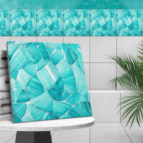 Aquamarine _ Mosaic  Ceramic Tile