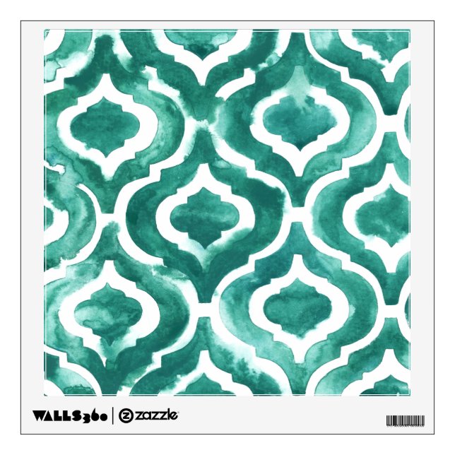 Aquamarine Motif IV Wall Decal (Front)