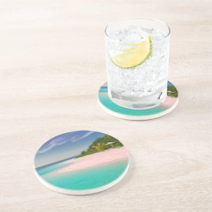 Aquamarine Ocean Tropical Beach Scenic Coaster