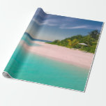 Aquamarine Ocean Tropical Beach Scenic Wrapping Paper