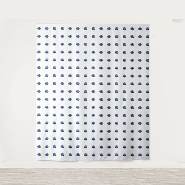 Aquamarine Pattern Tapestry (Front)