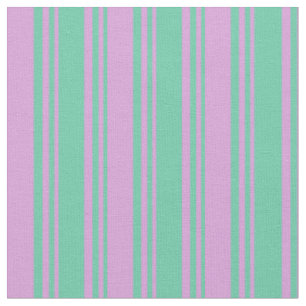 Aquamarine & Plum Colored Pattern Fabric