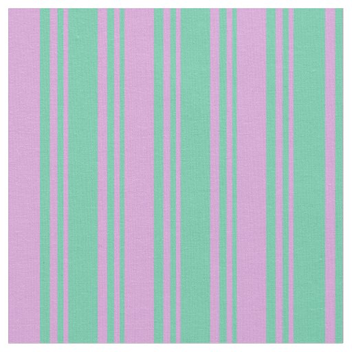 Aquamarine & Plum Colored Pattern Fabric