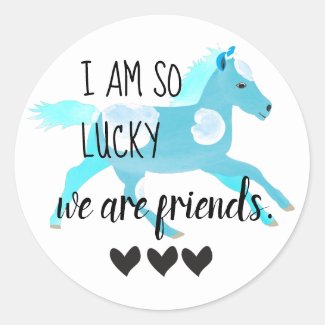 Aquamarine Pony Friendship Sticker