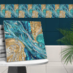 Aquamarine River Abstract Mosaic Art Ceramic Tile<br><div class="desc">Aquamarine River Abstract Mosaic Art</div>