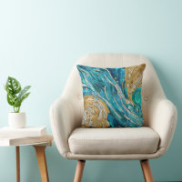 Aquamarine River Abstract Mosaic Art