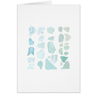 Aquamarine Sea Glass Cards