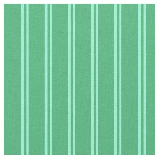 Aquamarine & Sea Green Lined Pattern Fabric