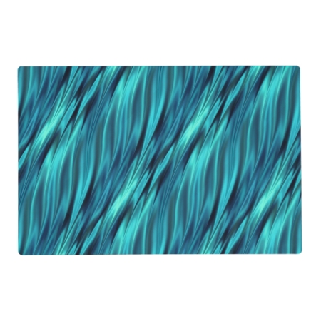 Aquamarine Silky Waves Placemat