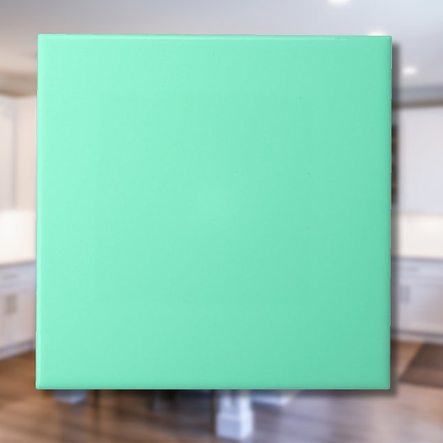 Aquamarine Solid Color | Classic | Elegant Ceramic Tile (Creator Uploaded)