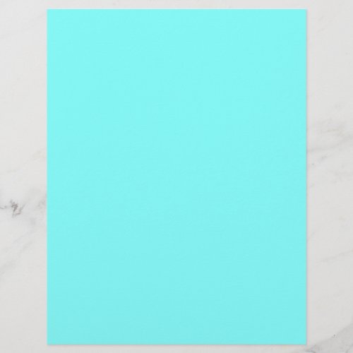 Aquamarine solid color  letterhead