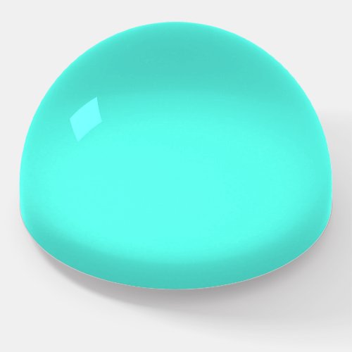 Aquamarine   solid color paperweight