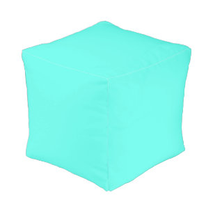 Aquamarine   (solid color)  pouf