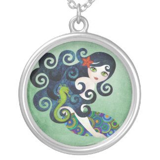 Aquamarine Sterling Silver Necklace