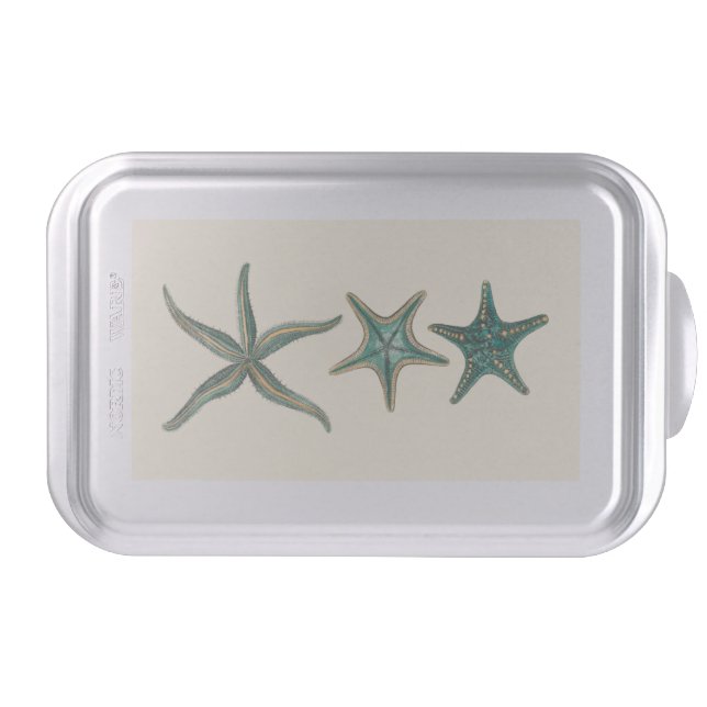 Aquamarine Triple Starfish Cake Pan (Front)