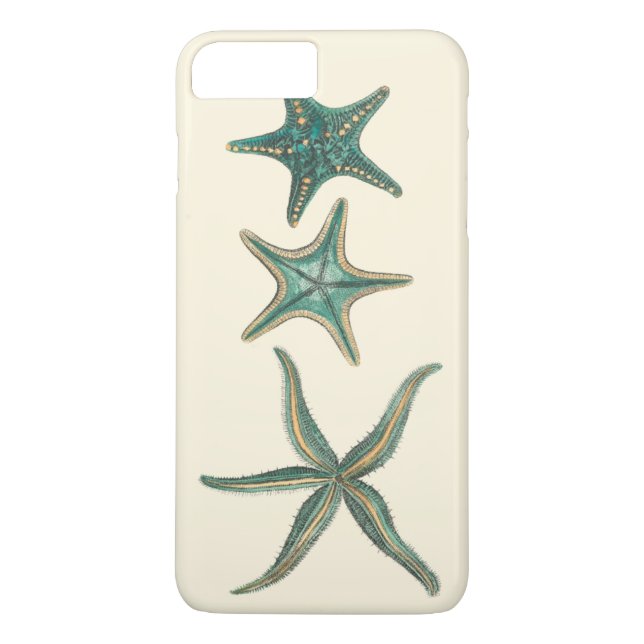 Aquamarine Triple Starfish Case-Mate iPhone Case (Back)