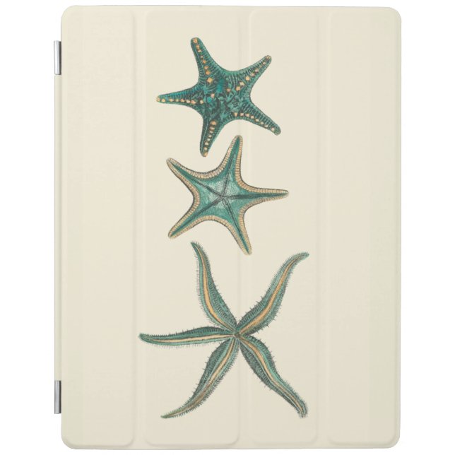 Aquamarine Triple Starfish iPad Smart Cover (Front)