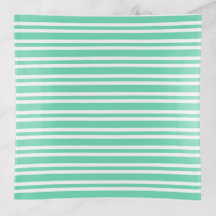 Aquamarine White Stripes Pattern