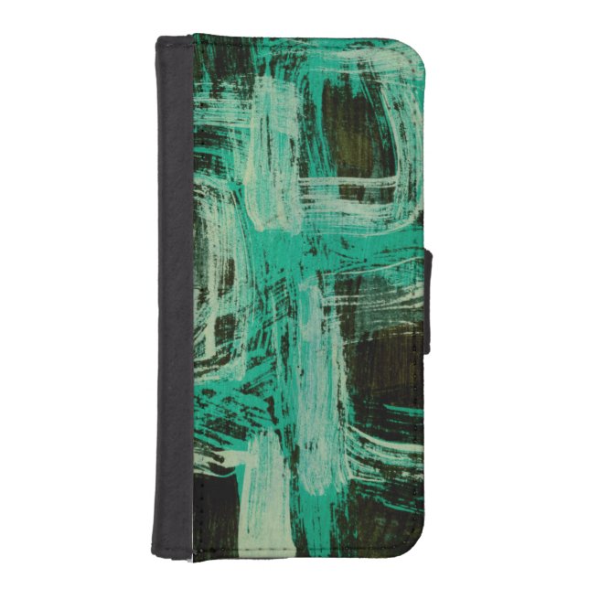 Aquamarine Windows I iPhone Wallet Case (Front)