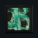 Aquamarine Windows I Keepsake Box<br><div class="desc">Home Décor</div>