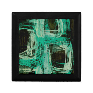 Aquamarine Windows I Keepsake Box