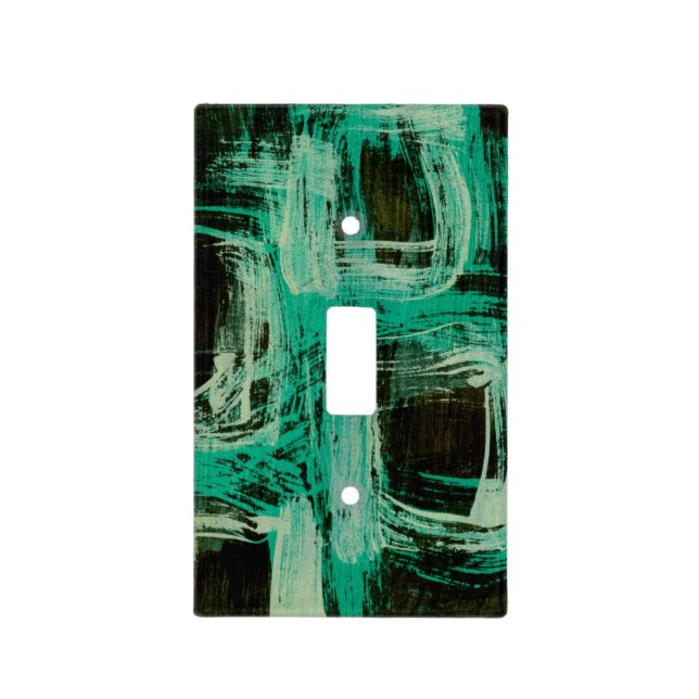 Aquamarine Windows I Light Switch Cover (Front)