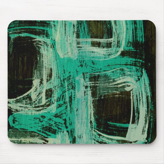 Aquamarine Windows I Mouse Pad (Front)