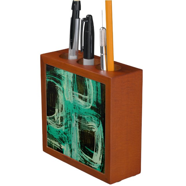 Aquamarine Windows I Pencil/Pen Holder (In Situ)