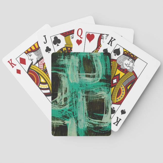 Aquamarine Windows I Poker Cards (Back)