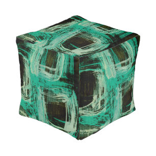 Aquamarine Windows I Pouf