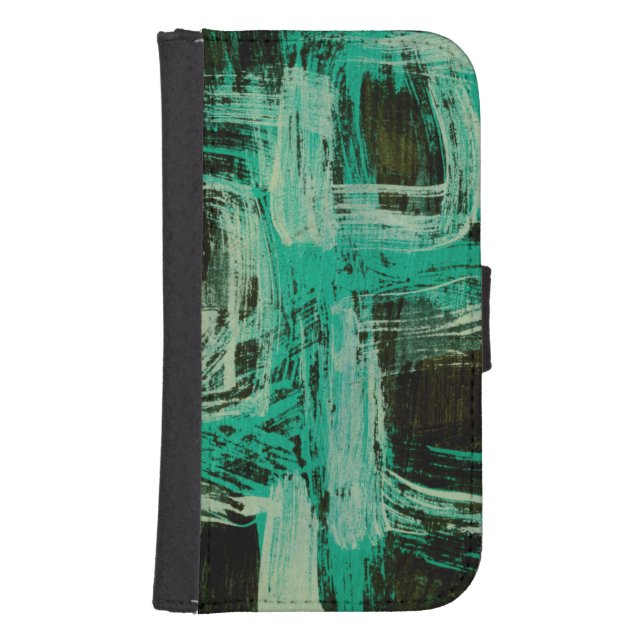 Aquamarine Windows I Samsung Galaxy Wallet Case (Front)