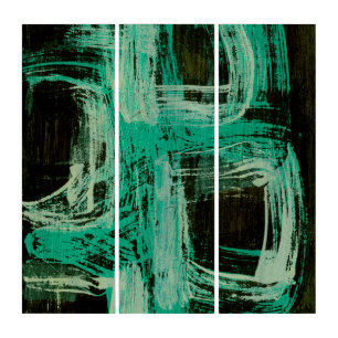 Aquamarine Windows I Triptych