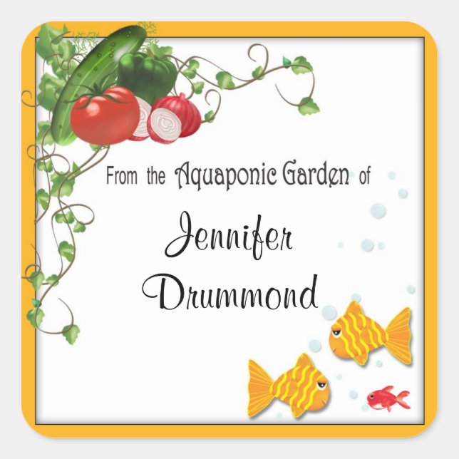 Aquaponic gardener labels (Front)