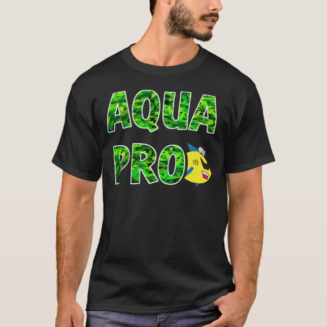 AQUAPRO Stacked Leaf Logo (Dark) T-Shirt (Front)
