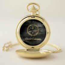 Aquarel black and gold lawyer