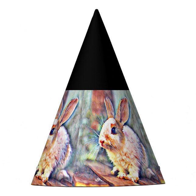 aquarell bunny party hat (Front)