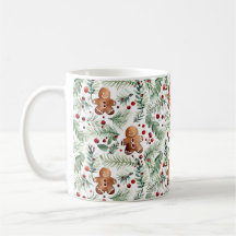 Aquarell Christmas Pattern Lebkuchen Coffee cup