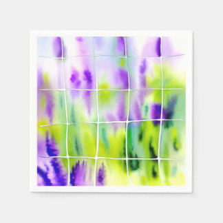 Aquarell Lavendel Wiese Napkins